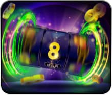Weekly cashback notification screen on slot bonus showing Monday bonus credit